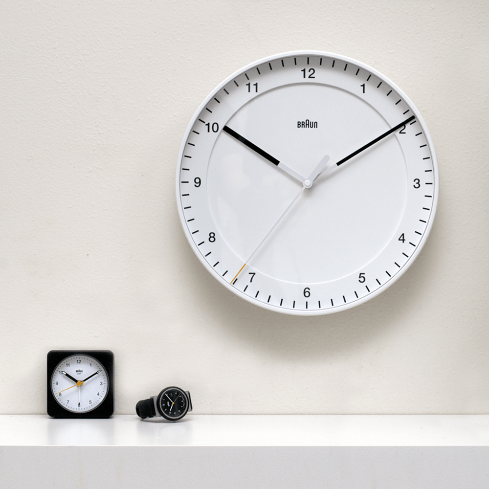 BC17 White Wall Clock by Dieter Rams for Braun – Wms&Co.