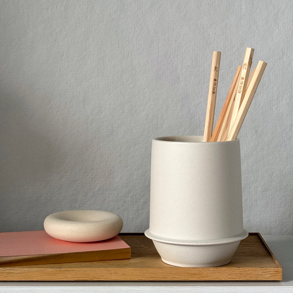 KW Desk Cup and catch-all: Ivory