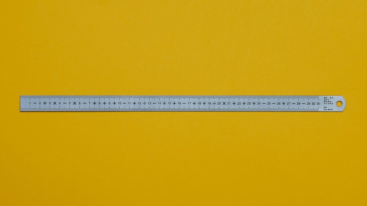 1-2+3×4-5... Ruler – Wms&Co.
