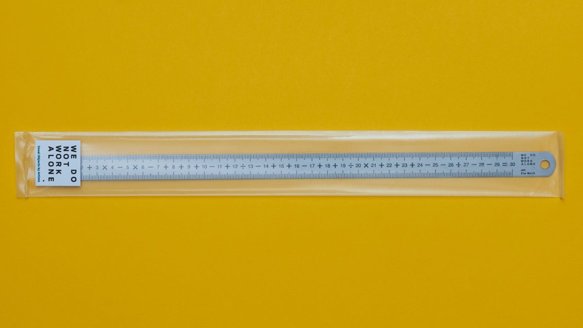 4.5 Ruler 1-2+3×4-5 Ruler by Elsa Werth | Artist Edition – Wms&Co.