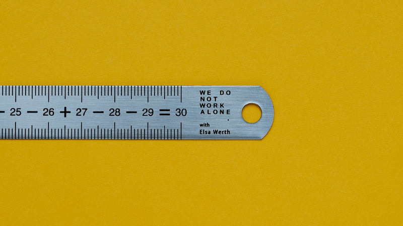 4.5 Ruler 1-2+3×4-5 Ruler by Elsa Werth | Artist Edition – Wms&Co.
