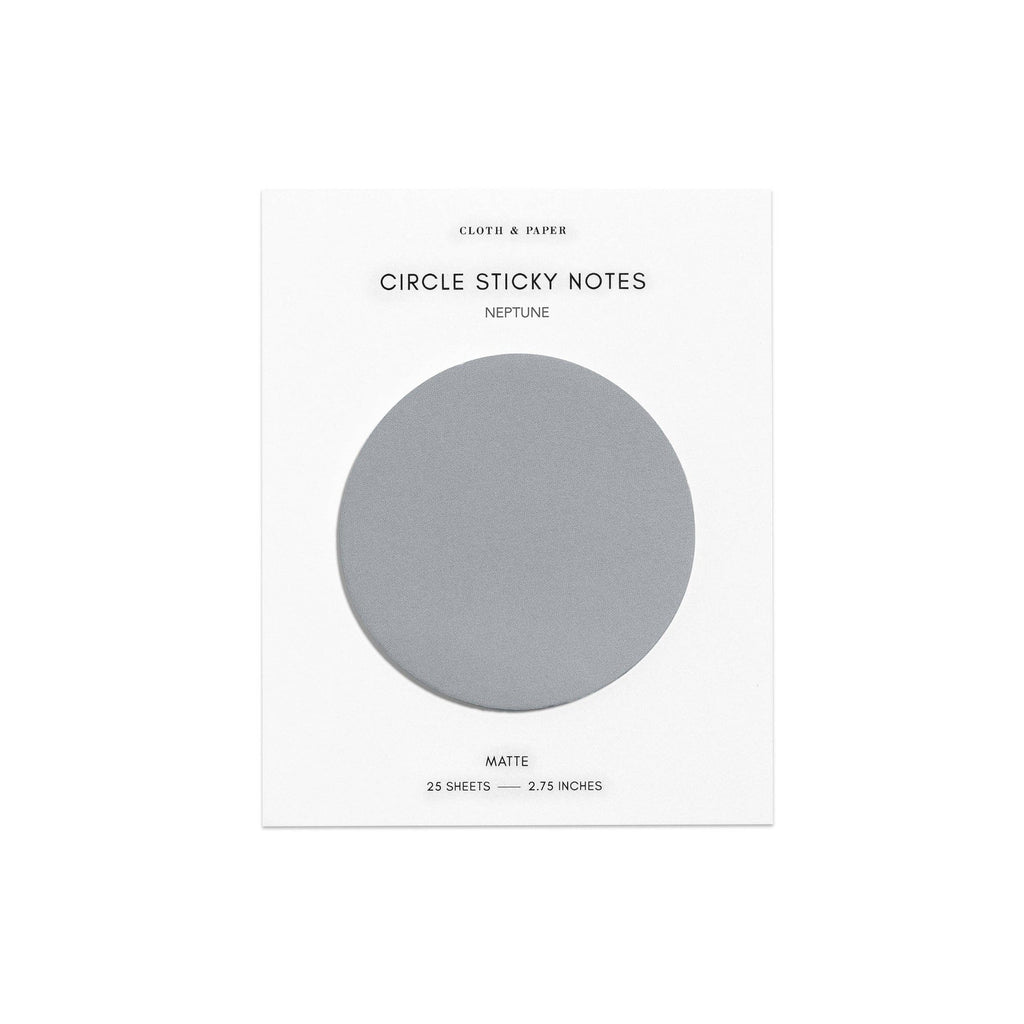 Circle Sticky Notes: 3 Colorways
