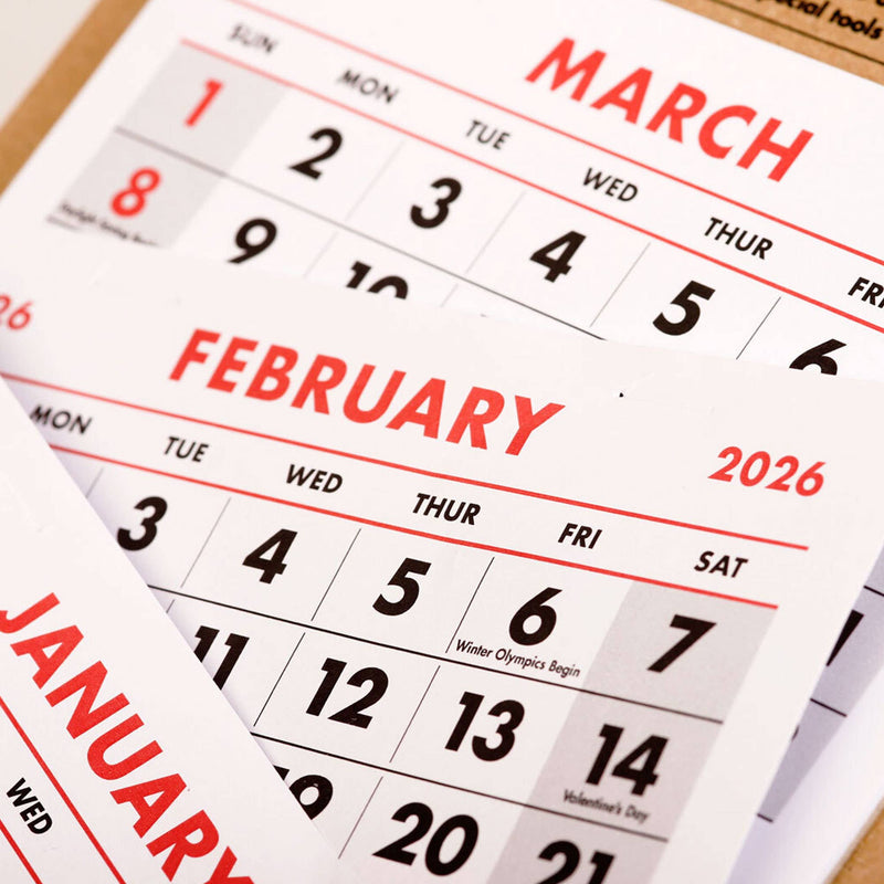 15 - Month Field Notes 2026 Calendar - Wms&Co.