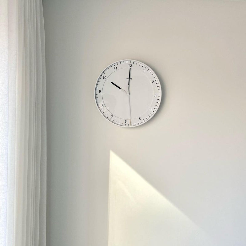 BC17 White Wall Clock by Braun - Wms&Co.