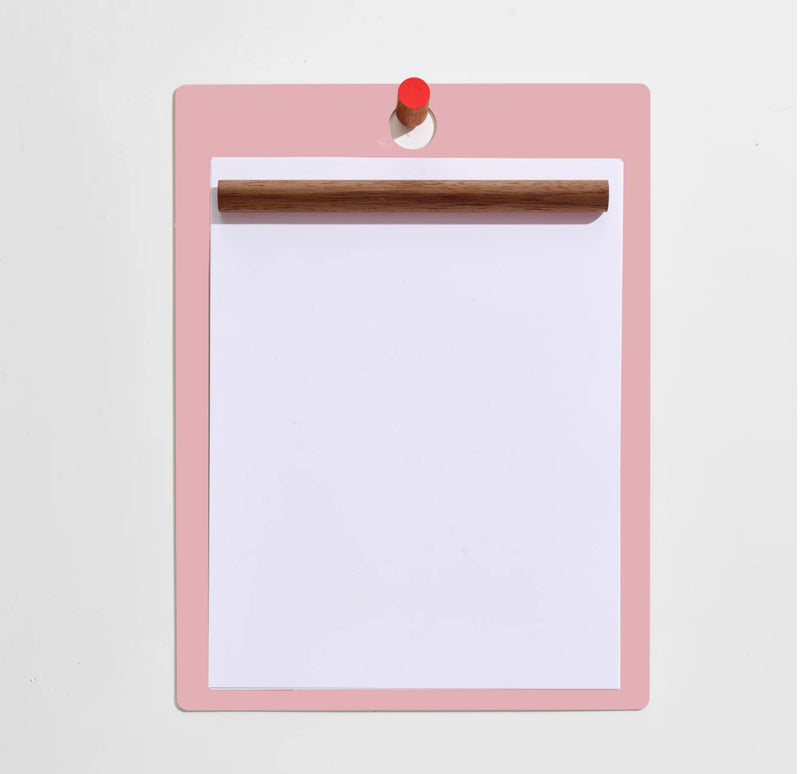 Magnetic Clipboard: Pink/Red