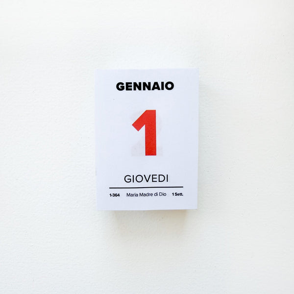 Italian Desk Calendar Pads 2026 - Wms&Co.