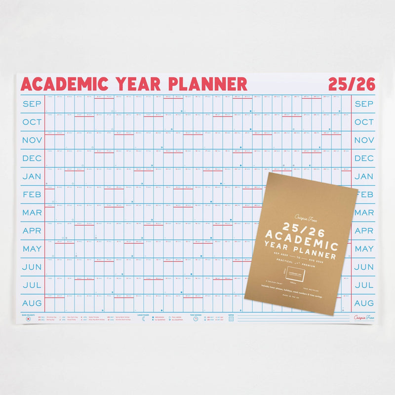 2025/2026 Academic Year Planner - Landscape View - Wms&Co.