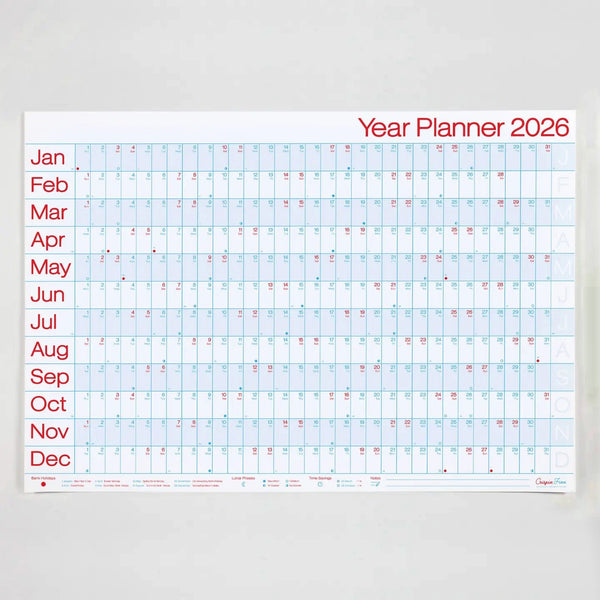 2026 Year Planner - Landscape View - Wms&Co.