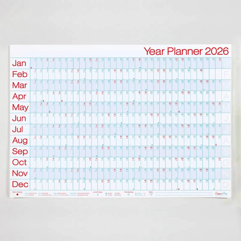 2026 Year Planner - Landscape View - Wms&Co.