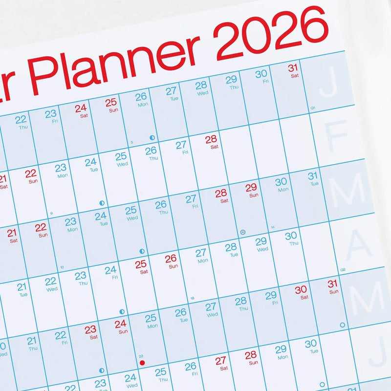 2026 Year Planner - Landscape View - Wms&Co.