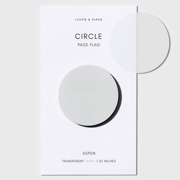 Translucent Circle Page Flags: Aspen - Wms&Co.