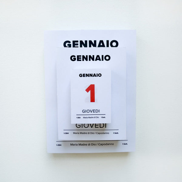 Italian Desk Calendar Pads 2026 - Wms&Co.