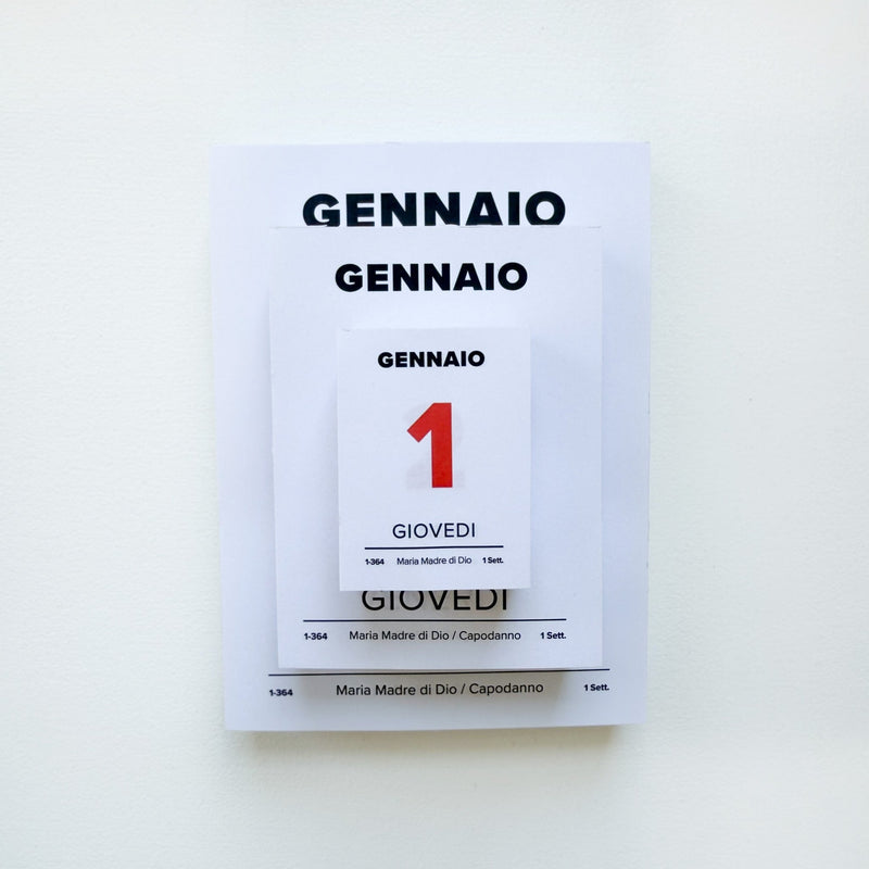 Italian Desk Calendar Pads 2026 - Wms&Co.