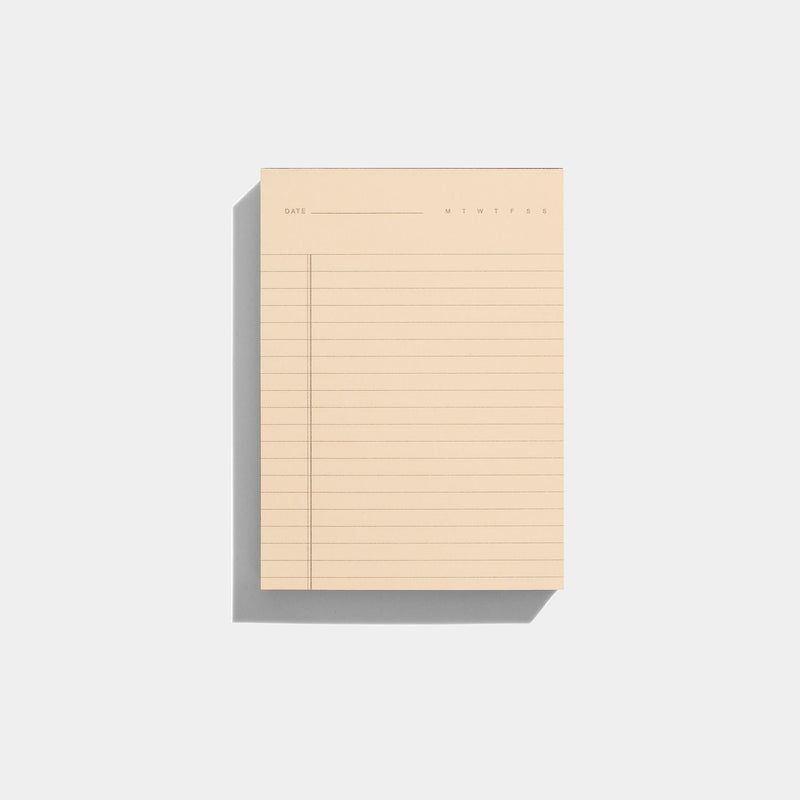Two - in - One Notepad: Cream/Brown - Wms&Co.