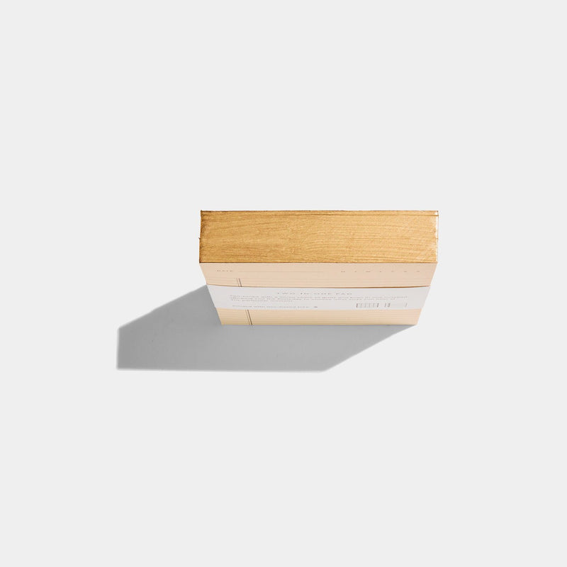 Two - in - One Notepad: Cream/Brown - Wms&Co.
