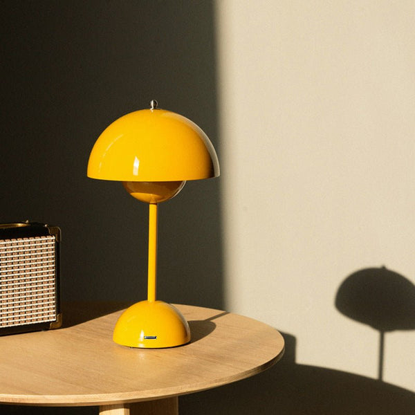 Verner Panton Flowerpot Portable Lamp: Mustard