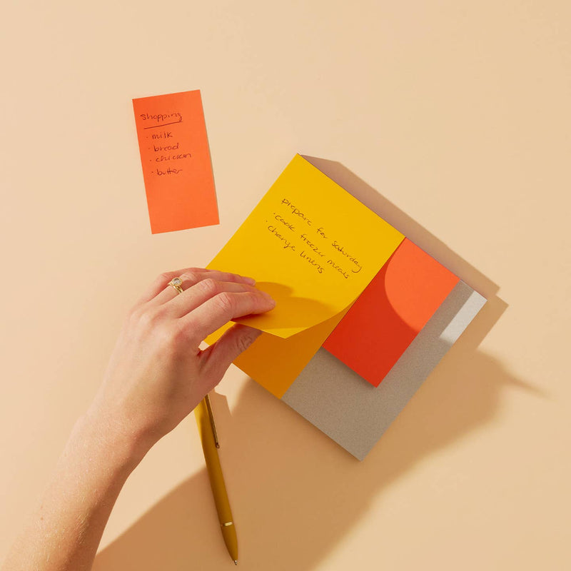 Section Notepad: Grey/Orange/Yellow - Wms&Co.