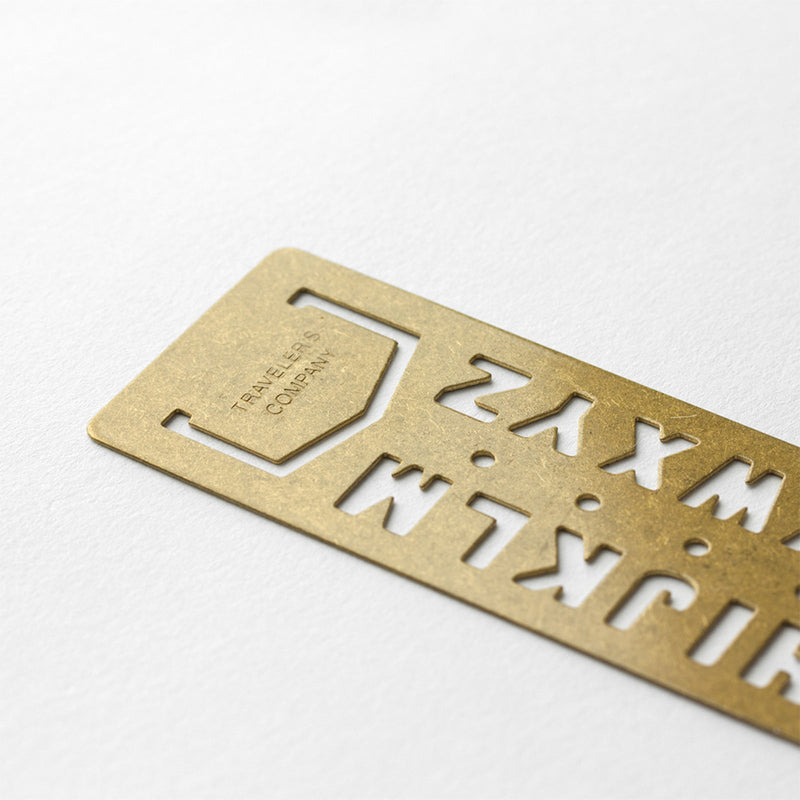 Brass Alphabet Template Bookmark - Wms&Co.