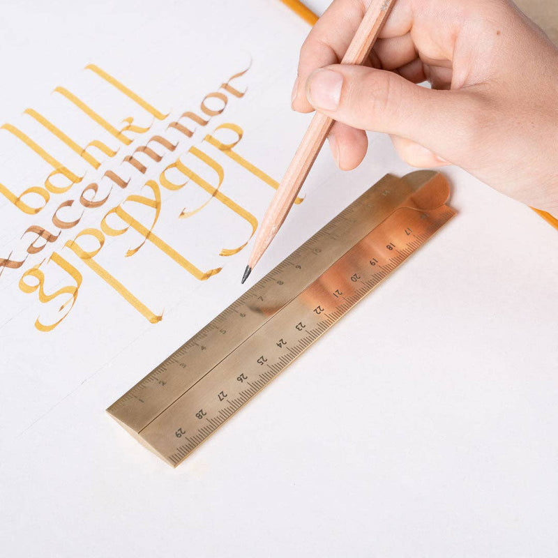 Stria Solid Brass Folding Ruler – Wms&Co.