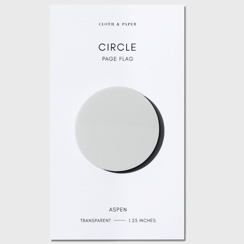 Translucent Circle Page Flags: Aspen - Wms&Co.