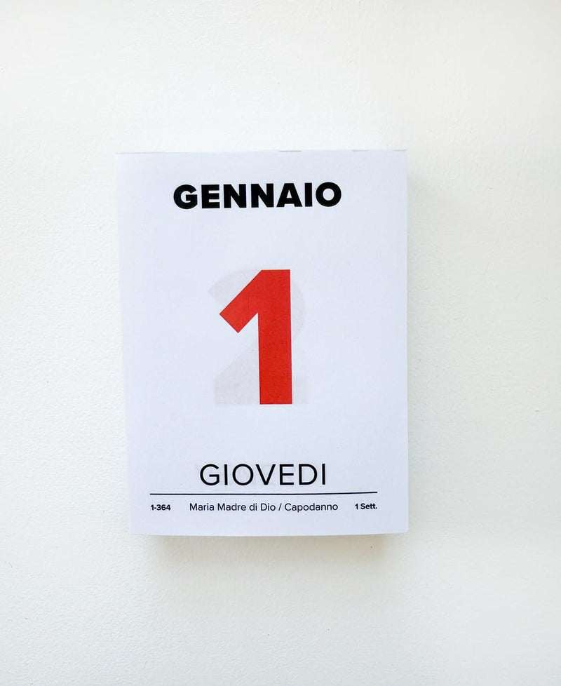 Italian Desk Calendar Pads 2026 - Wms&Co.