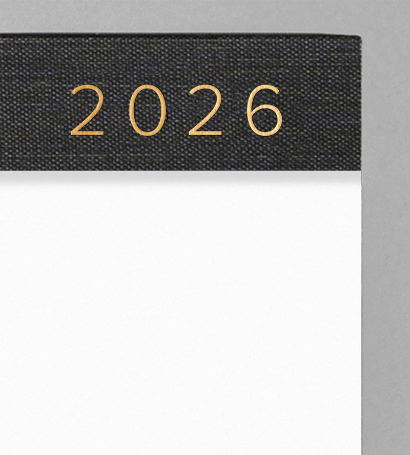 2026 Wall Calendar: Charcoal Gray - Wms&Co.