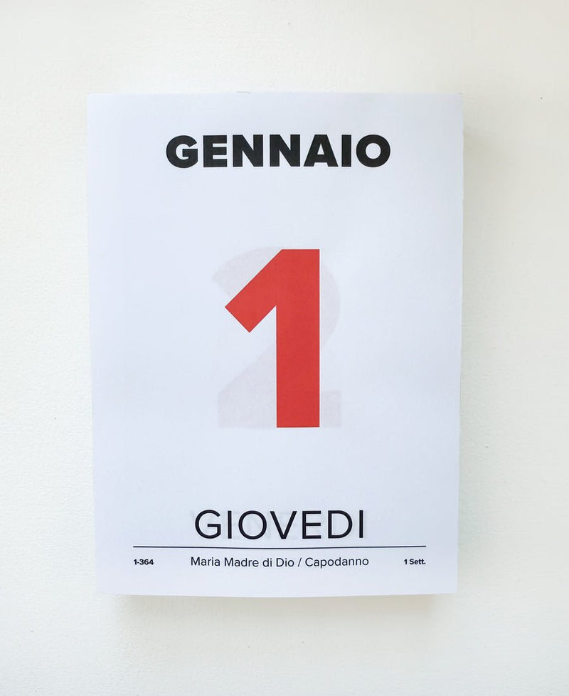 Italian Desk Calendar Pads 2026 - Wms&Co.