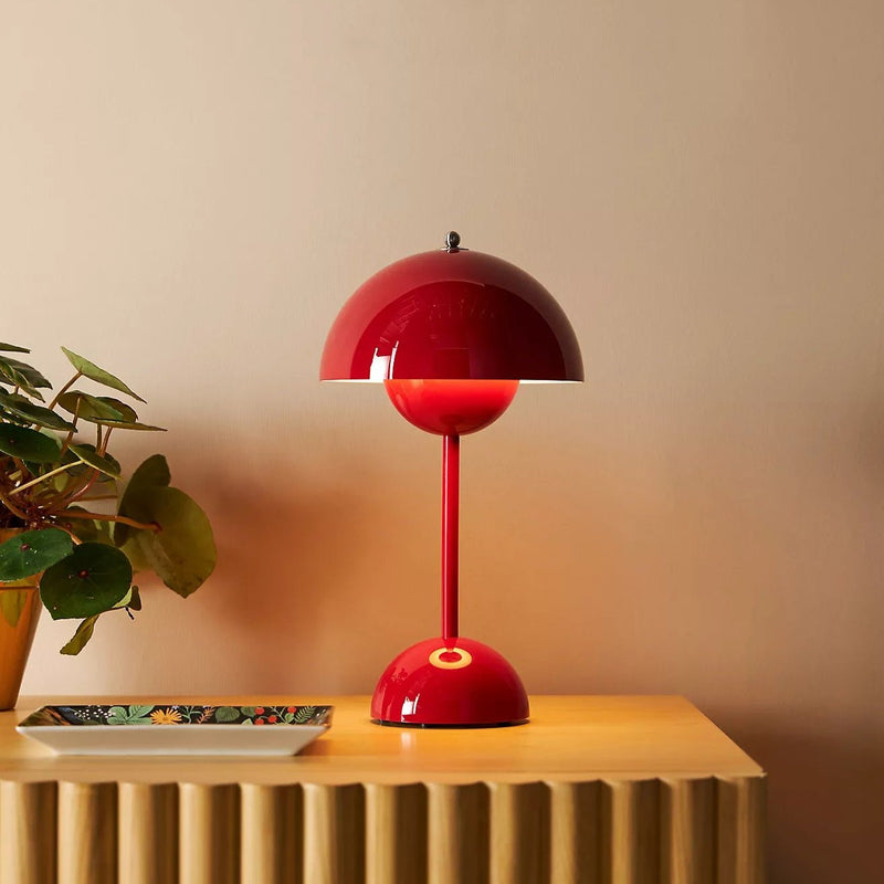 Verner Panton Flowerpot Portable Lamp: Red – Wms&Co. Verner Panton Flowerpot Portable Lamp: Red – Wms&Co.