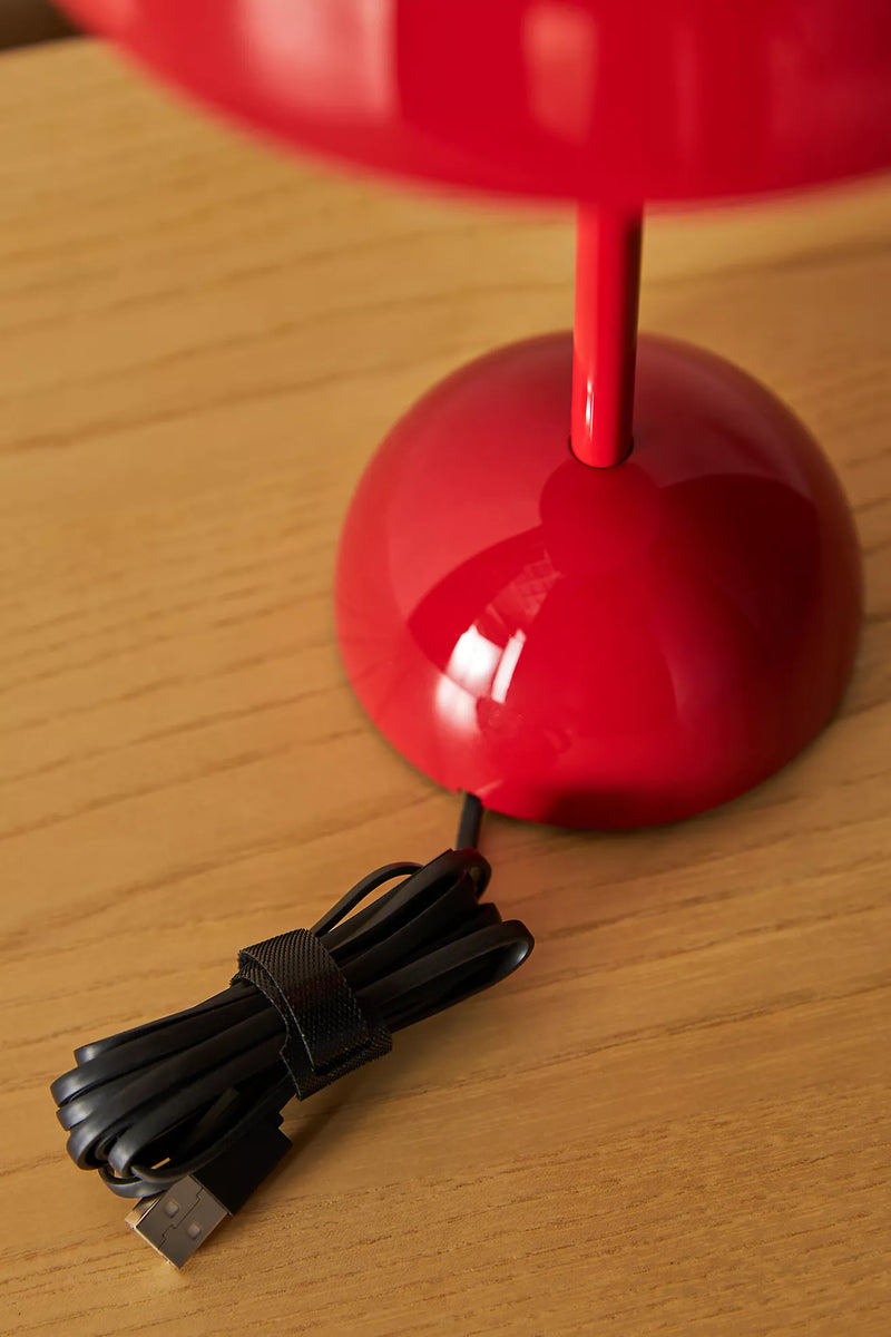 Verner Panton Flowerpot Portable Lamp: Red – Wms&Co. Verner Panton Flowerpot Portable Lamp: Red – Wms&Co.