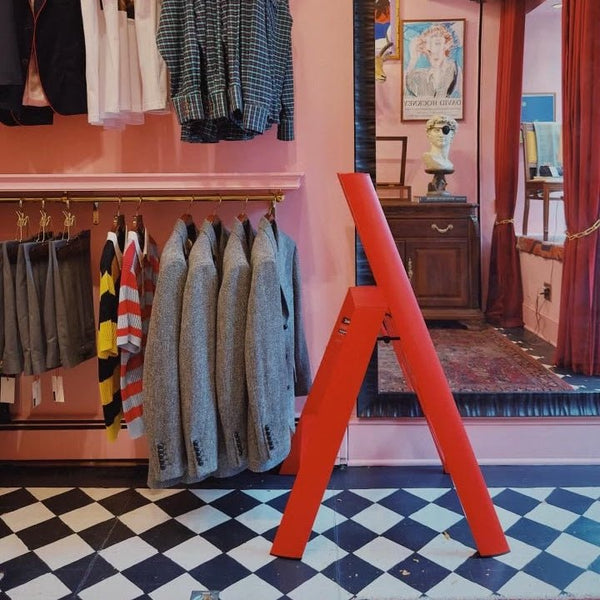 Hasegawa Lucano Step Ladder: 3 - step, 7 Colors - Wms&Co.