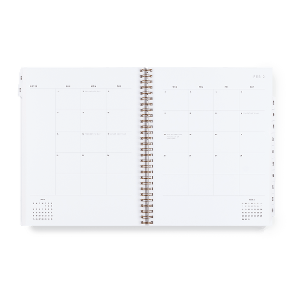 Appointed 2026 Task Planner: Lavender Gray - Wms&Co.