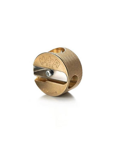 Mobius & Ruppert Solid Brass Pencil Sharpeners - Single & Double Hole Metal Sharpeners
