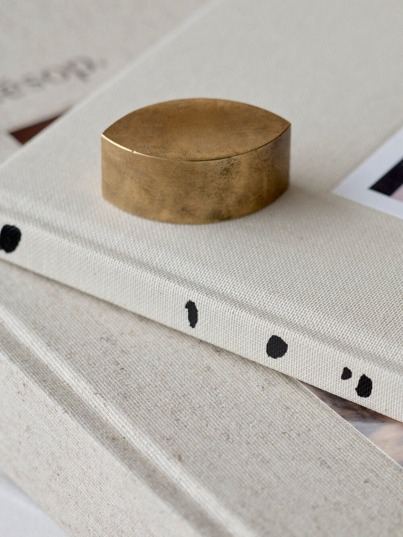 Book Signe Brass Book Weight | Danish Design by Signe Hytte – Wms&Co.