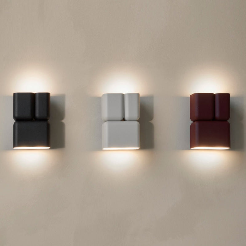 Tabata Wall Lamp: Deep Burgundy - Wms&Co.