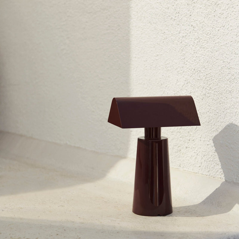 Caret Portable Lamp: Deep Burgundy - Wms&Co.