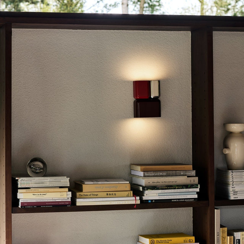 Tabata Wall Lamp: Deep Burgundy - Wms&Co.