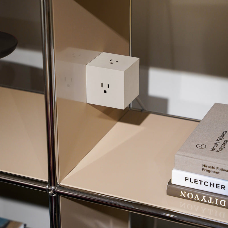 Stockholm Square 1 Power Strip: Sand - Wms&Co.
