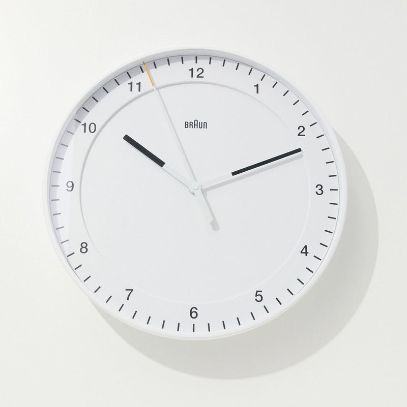 BC17 White Wall Clock by Braun - Wms&Co.