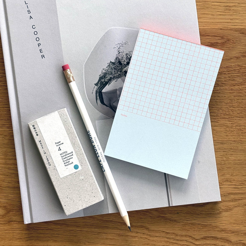 Mini Notepad Grid Mini Grid Notepad by Before Breakfast | Pale Blue – Wms&Co.