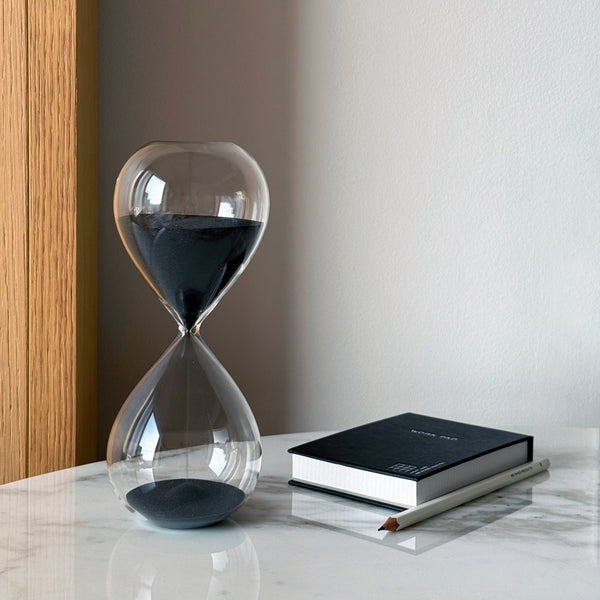 Desktop Hourglass: Jet Black - Wms&Co.