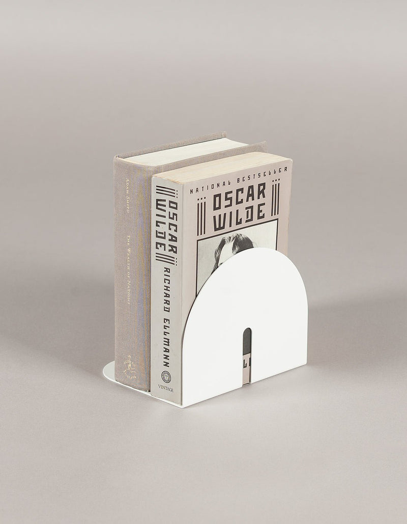 Enamel Bookends: Shades of White - Wms&Co.