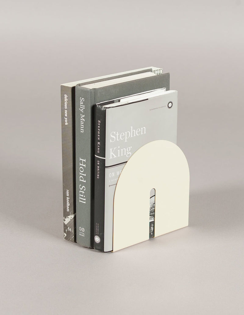 Enamel Bookends: Shades of White - Wms&Co.