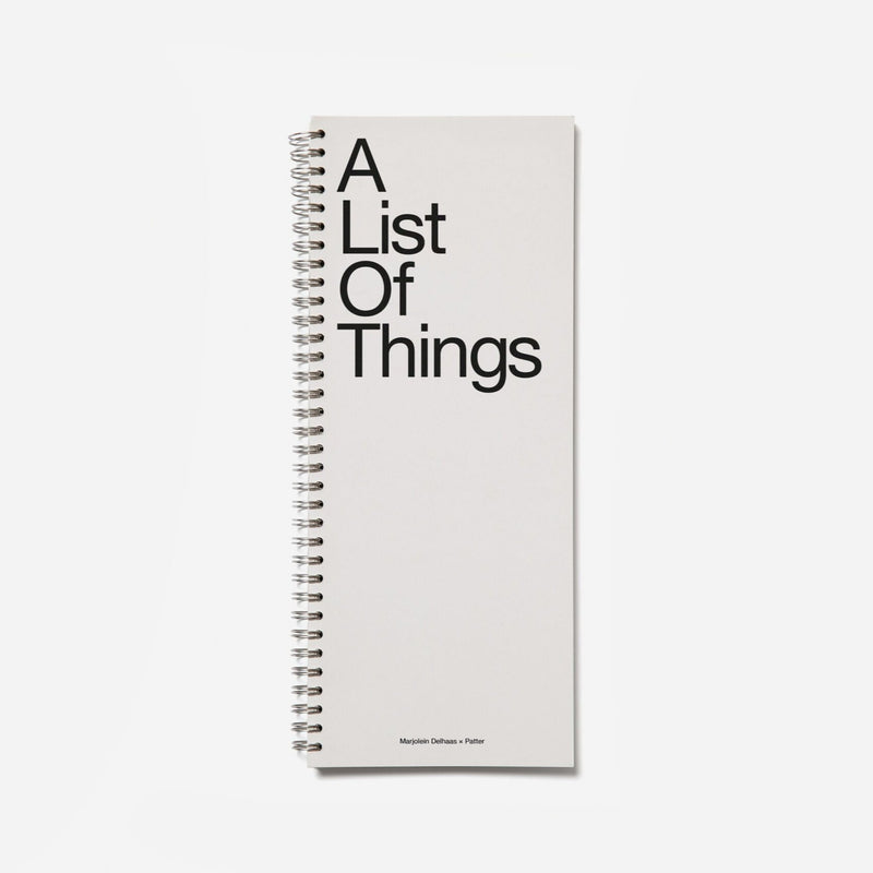 A List Of Things / Marjolein Delhaas x Patter - Wms&Co.