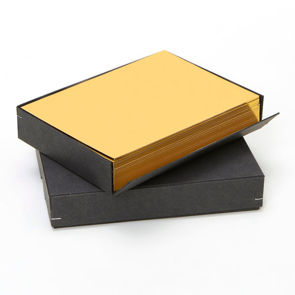 Notecard Set: Yellow with Gold edges - Wms&Co.