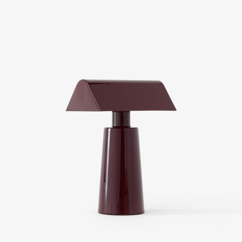 Caret Portable Lamp: Deep Burgundy - Wms&Co.