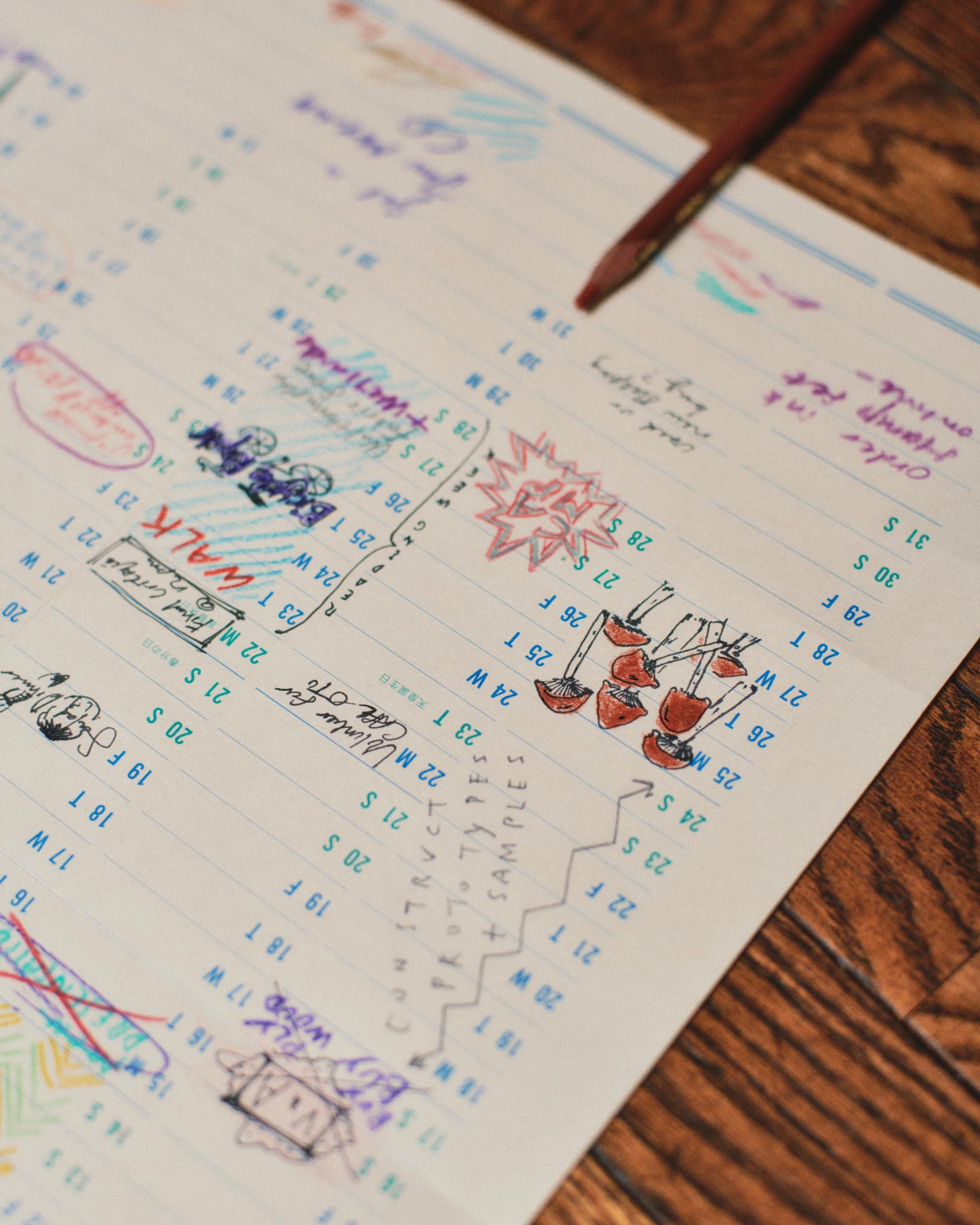 Japanese Wall Calendar 2027 by Postalco | Wms&Co.