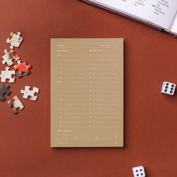 Daily Task Pad: Beige - Wms&Co.