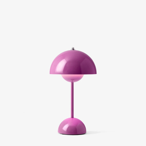 Verner Panton Flowerpot Portable Lamp: Pink