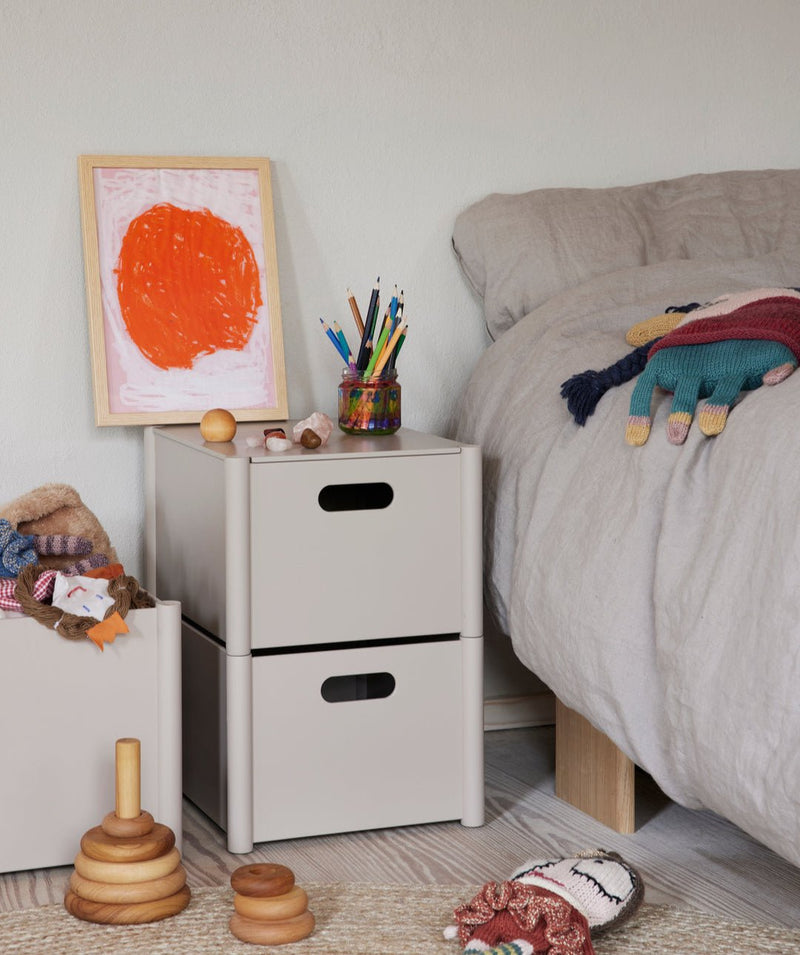 Pillar Storage box: Warm Grey - Wms&Co.