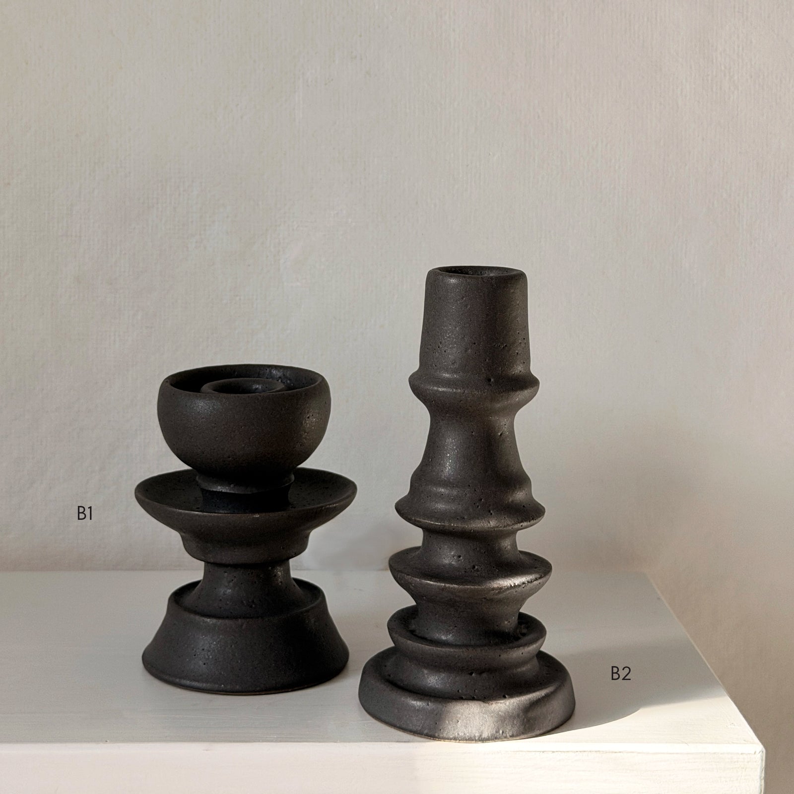 Grandmont St Stoneware Candle Holders | Julia Finlayson – Wms&Co.